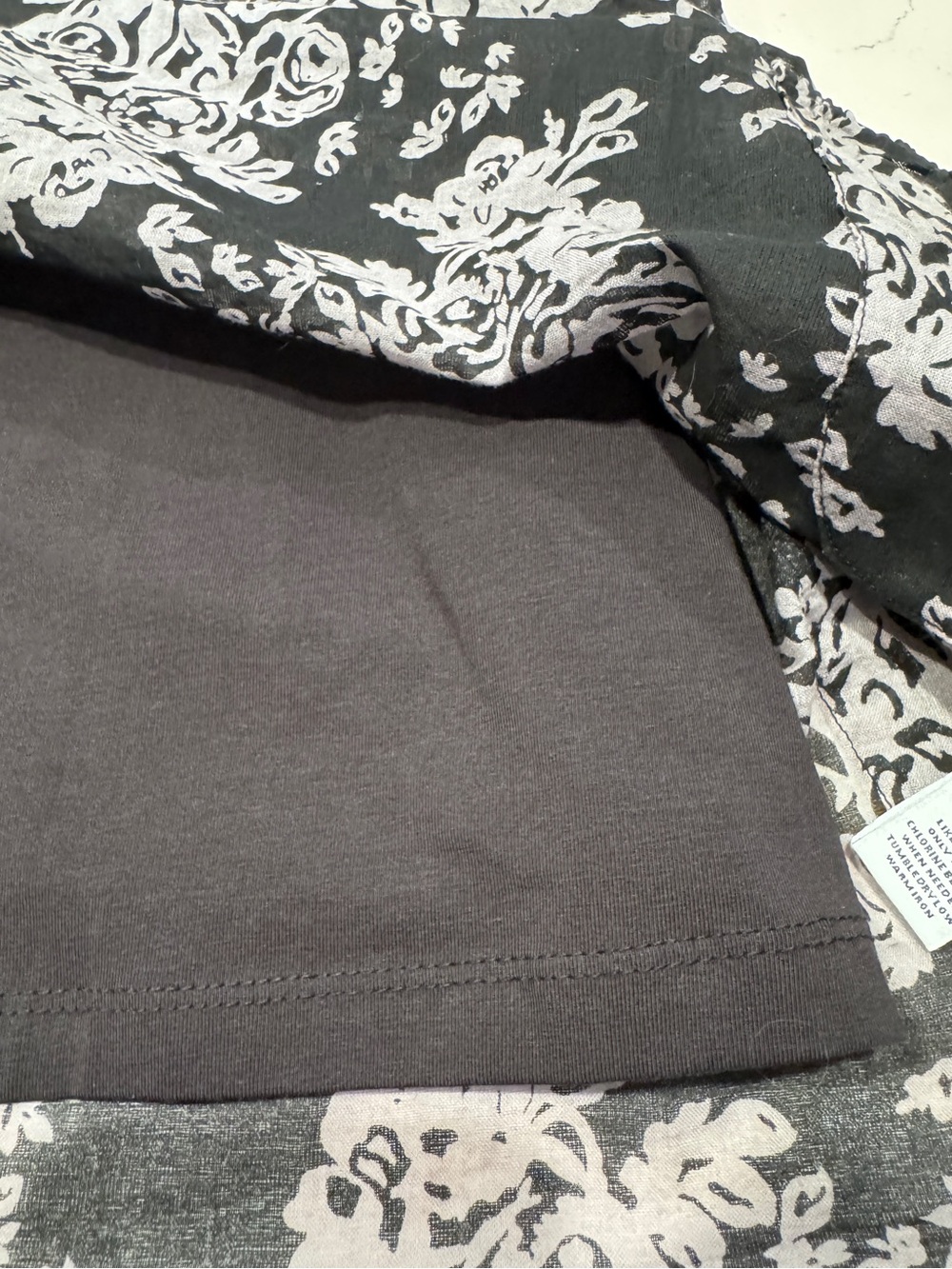 Style & Co. Women’s Black and Gray Floral Scoop-Neck Lined Tunic Size 2X NWT - Picture 10 of 14